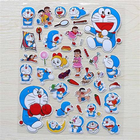 Large Doraemon Sticker for Luggage Skateboard Phone Laptop Moto Bicycle ...