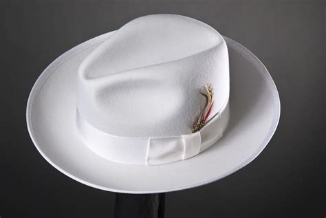 White Fedora Hats - Tag Hats