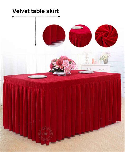 Customized Square Table Skirt Buffet Table Skirting Design