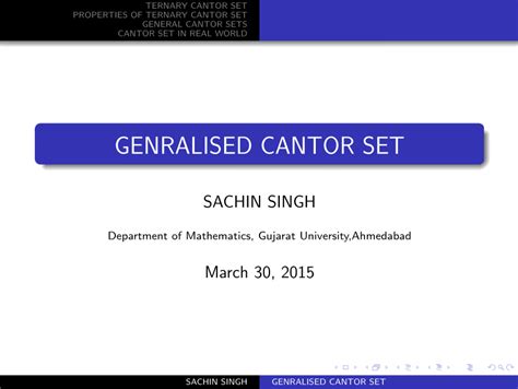 (PDF) Generalized Cantor Set