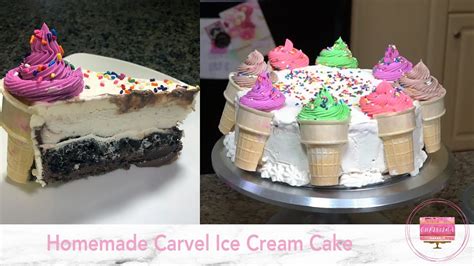 Homemade Carvel Ice Cream Cake - YouTube