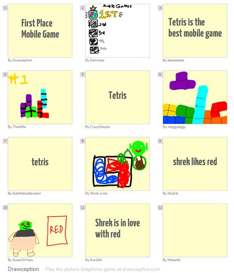 First Place Mobile Game - Drawception