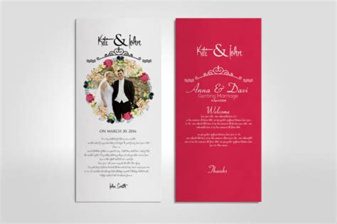 Wedding Rack Card Template Graphic by Leza Sam · Creative Fabrica