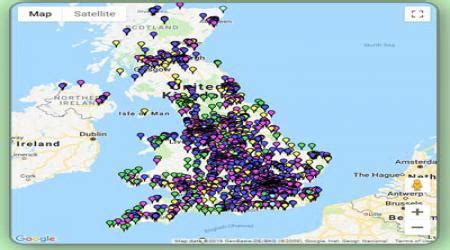 Hotel Map Locations UK - Hotels in the UK - Map