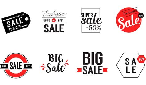 Free Vector | Sale logo collection