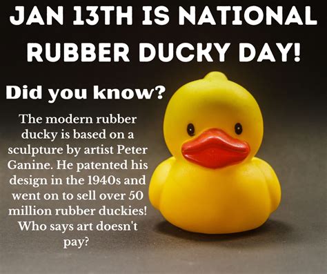 National Rubber Ducky Day (Week!) – Sherburne Memorial Library