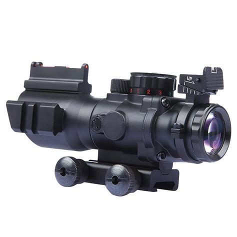 Tactical 4x32 Sniper Scope Mini Red Dot Airsoft Sight Hunting Scopes ...