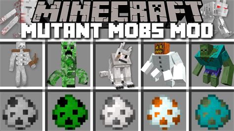 Minecraft MORE MUTANT CREATURES MOBS MOD / DON'T GET MUTATED IN TO A ...