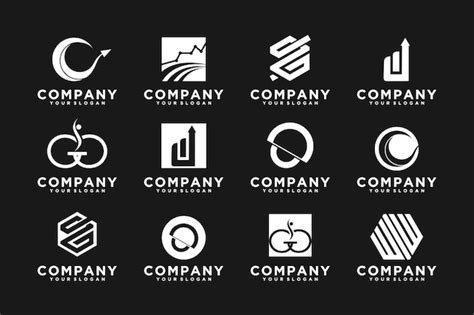 Premium Vector | Set of consulting logo random logo luxury logo ...