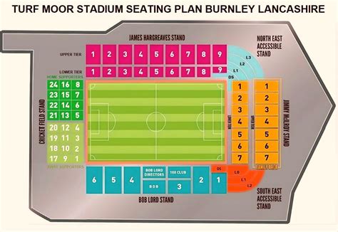 Turf Moor Stadium Seating Map, Parking Map, Ticket Price,Booking