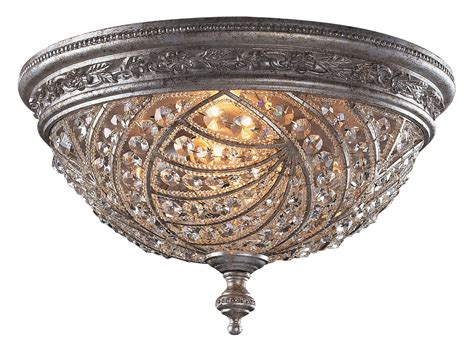 Elk Lighting 6232/4 Crystal Renaissance Flush Mount Ceiling Fixture