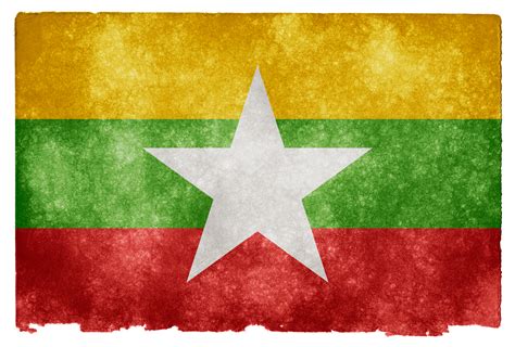 Free photo: Myanmar Grunge Flag - Aged, Sheet, Old - Free Download - Jooinn