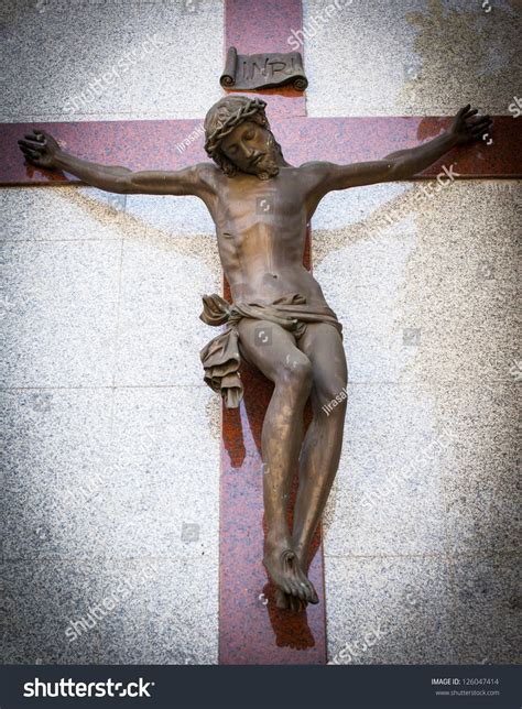 Jesus Christ Sculpture On Cross Stock Photo 126047414 | Shutterstock