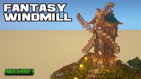 Minecraft Fantasy Windmill Tutorial - How to build a Fantasy Windmill ...