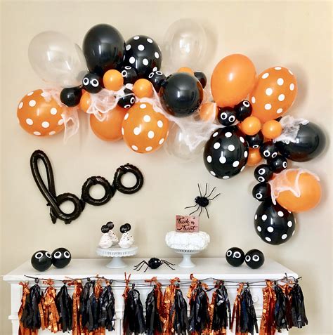 Black,Green,Purple Balloons Halloween Black BOO Backdrop Balloon Arch ...