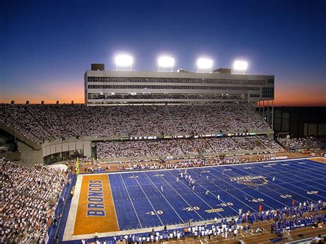 Boise State Sunset over Bronco Stadium | Another perfect Boi… | Flickr