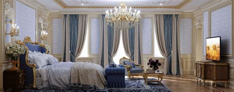 Palace-style bedroom interior