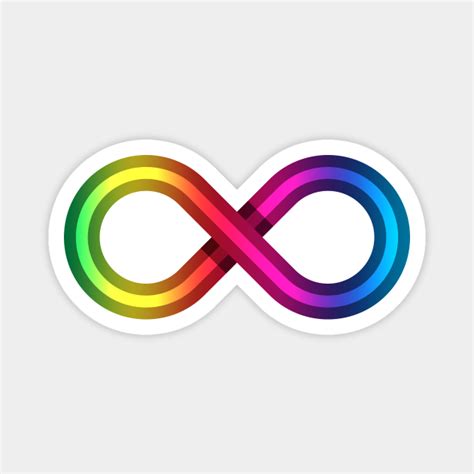 Neurodiversity Rainbow Infinity Symbol - Neurodiversity - Magnet ...