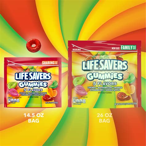 LIFE SAVERS Gummies 5 Flavors Candy Sharing Size Bag, 14.5 oz | Life Savers