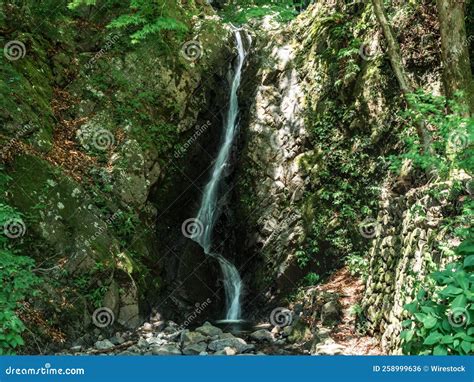 Scenic View of Niju Falls, Near Oyama Afuri Shrine, Isehara, Japan ...