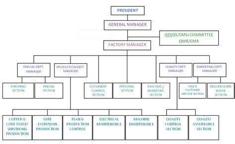 Organizational Chart In Word Template