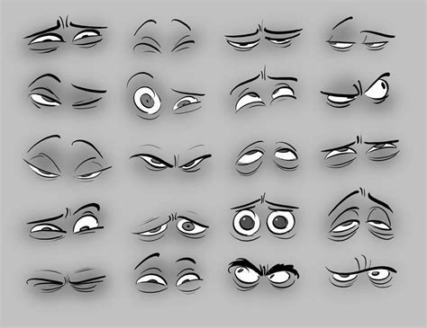 Cartoon Eyes Expressions Study | Realistic Hyper Art, Pencil Art, 3D ...