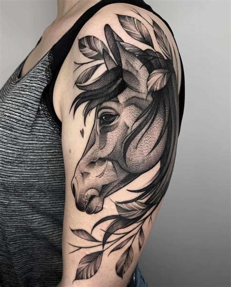 Unleashing the Beauty of an Abstract Horse Tattoo: Get Inked Today!