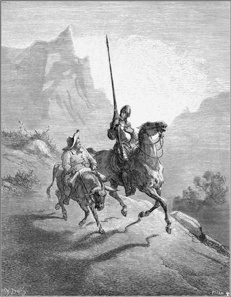 Don Quixote and Sancho Setting Out, 1863 - Gustave Dore - WikiArt.org