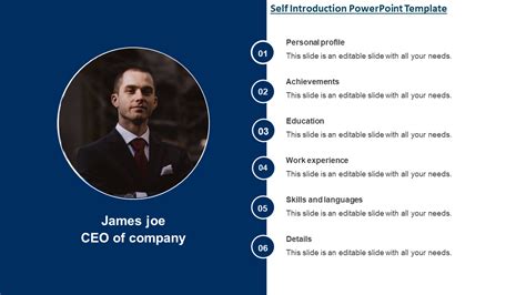 Self Introduction PowerPoint Template - Slidevilla