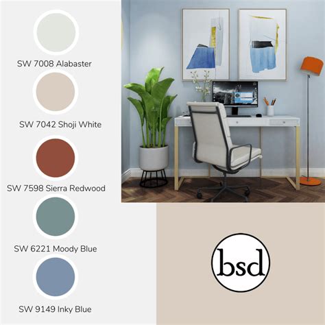 Seven Great Paint Colors For The Home Office Bsd Interior Design Studio