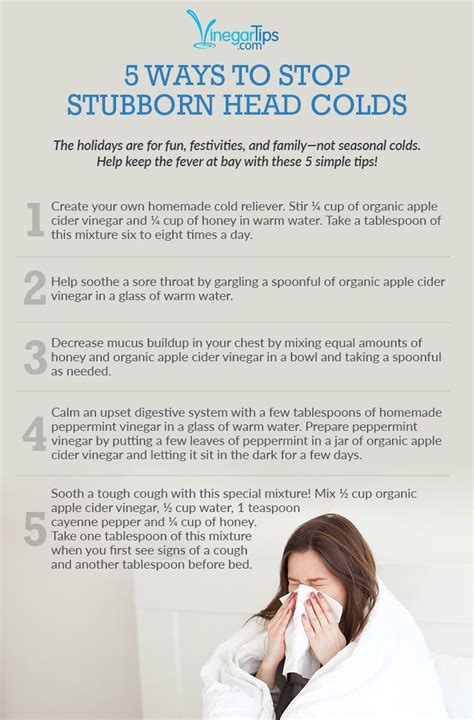 5 Ways to Stop Stubborn Head Colds | Head cold remedies, Cold remedies ...