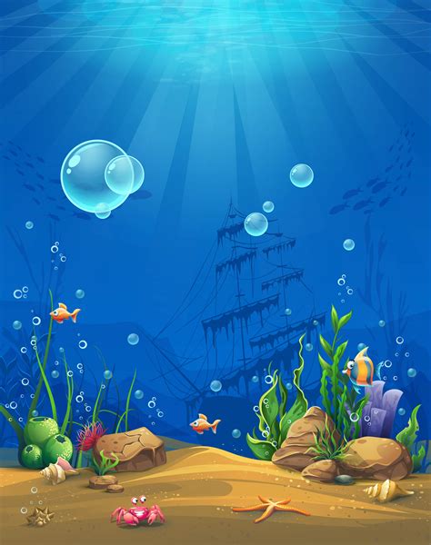 Underwater World Cartoon Pictures : Underwater World Cartoon Royalty ...