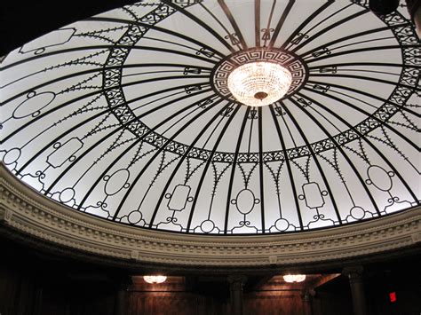 The dome over Titanic's grand staircase re-created at the exhibition in ...