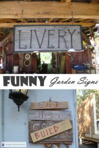 Funny Garden Signs - more whimsy for your garden