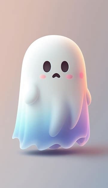 Premium AI Image | A rainbow ghost is lit up in the dark.