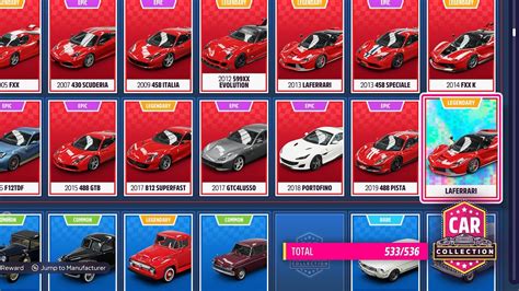 Forza Horizon 5 All Car Collection Rewards Forza Horizon 5 | Free ...