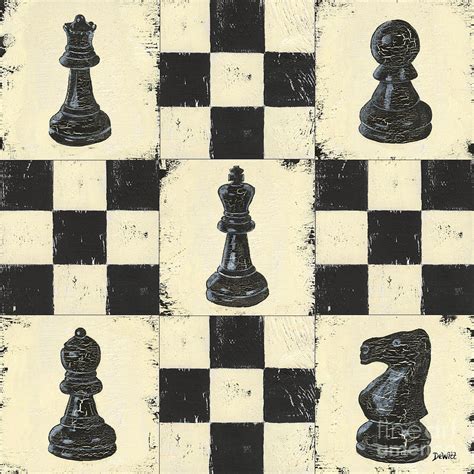 Chess Pieces Painting by Debbie DeWitt - Fine Art America