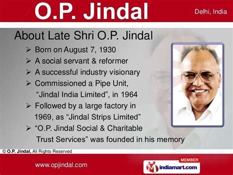 Om Prakash Jindal (indian Businessman) ~ Bio with [ Photos | Videos ]