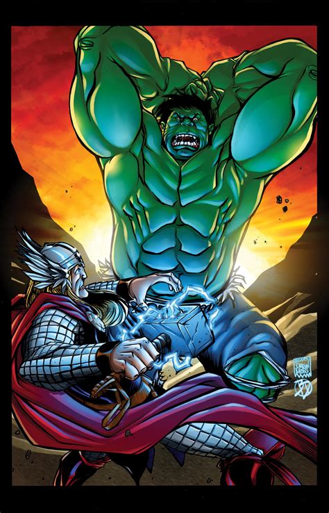 Hulk vs Thor by BDStevens on DeviantArt