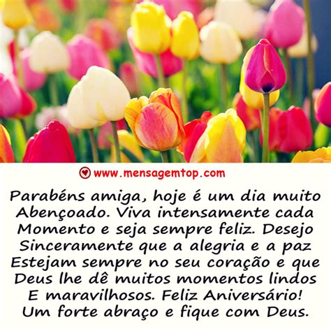 🎂 Mensagem Aniversário Amiga - Mensagem Top