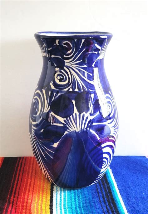 Ceramic Blue and Vase Flower Vase Home Decor Vase - Etsy