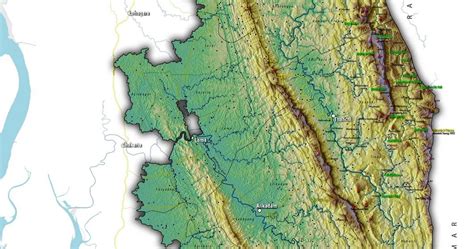 maps&maps: Map of Bandarban District (Bangladesh)