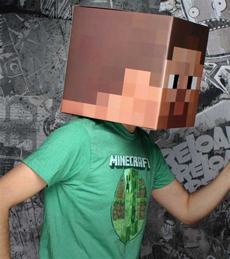 Minecraft Steve Head Costume