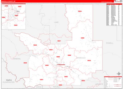 Maps of Missoula County Montana - marketmaps.com