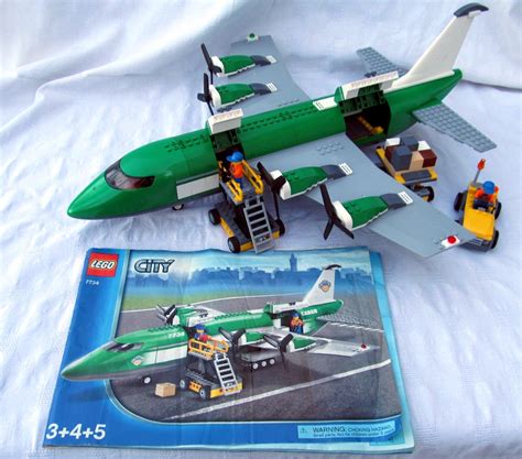 LEGO City 7734 Cargo Plane 100% complete with 3 minifigs | eBay