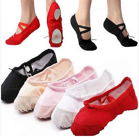 Female Adult Soft Dancing Ballet Shoes for Women Comfortable Fitness ...