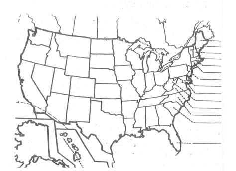 Fill In Map Of Us Blank Map Of United States Quiz Best 50 States Map ...