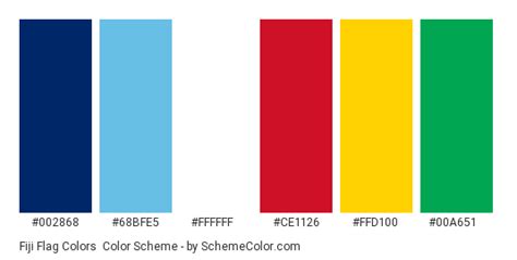 Fiji Flag Colors » Country Flags » SchemeColor.com