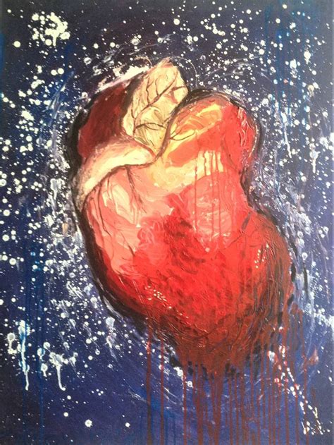 Broken Heart Painting by Agnieszka Zuchowska | Saatchi Art