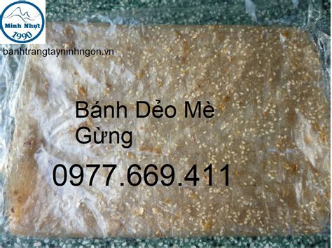 Bánh tráng dẻo mè gừng | Bánh Tráng Minh Nhựt